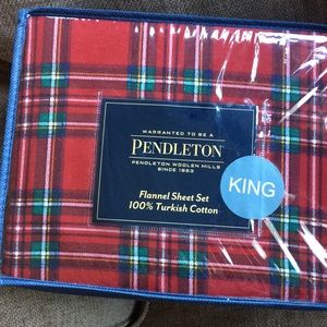 Pendleton Flannel King Sheet Set